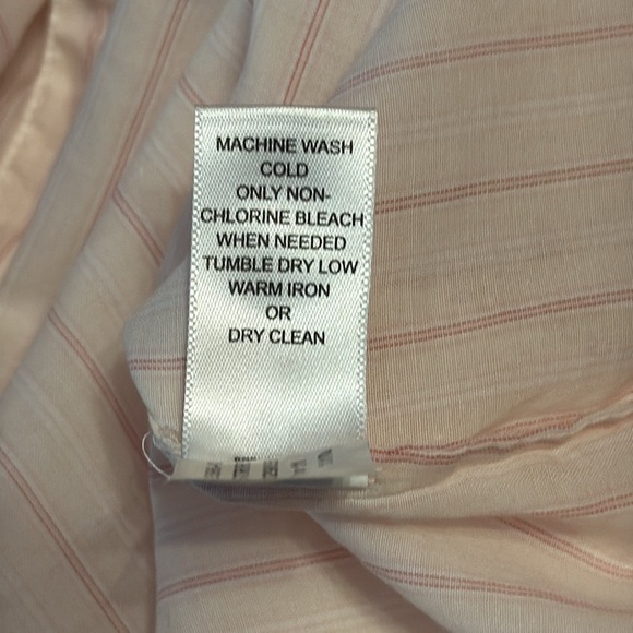 Banana Republic Pink Stripe Riley Button Up Ruffle Shirt - Picture 10 of 10